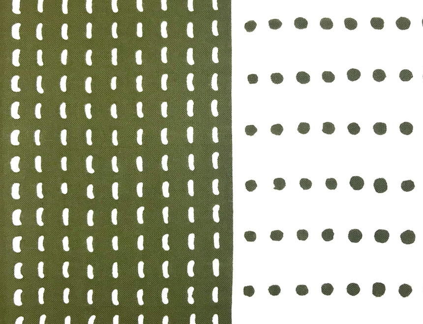 いなせな手ぬぐい 青朽葉（あおくちば）